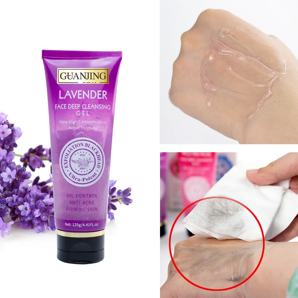 

Lavender Scrub Moisturizing Whitening Gel Lemon Detox Exfoliating And Cleansing Skin Gel Deep Cleansing Skin Care 125g