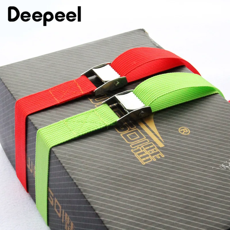 Deepeel 2 5 см с металлической пряжкой ремень галстук прочный сумка для багажа ремни