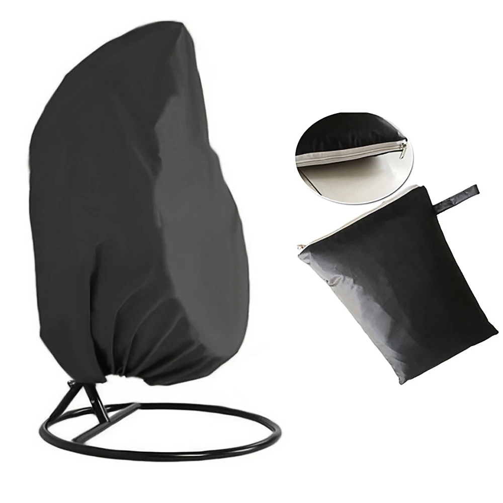 Oxford Waterproof Chair Cover Egg Swing Chair Dust Cover Protector With Zipper Protective Case Outdoor Hanging Egg Chair Cover
