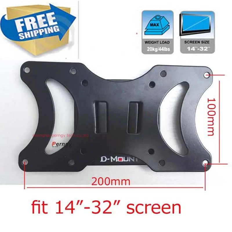 Lcd-2 20 кг vesa 200x100 Fix ТВ Настенный Кронштейн для ТВ 1"-32" "плоский ЖК светодиодный телевизор lif механизм