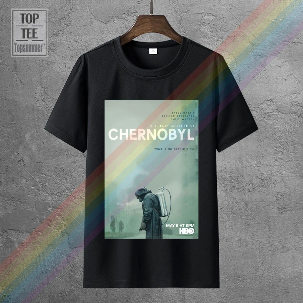 

Chernobyl T-Shirts For Men Ukraine Soviet Union Belarus Tv Show Funny Pure Cotton Tees Short Sleeve T Shirt Summer Clothing