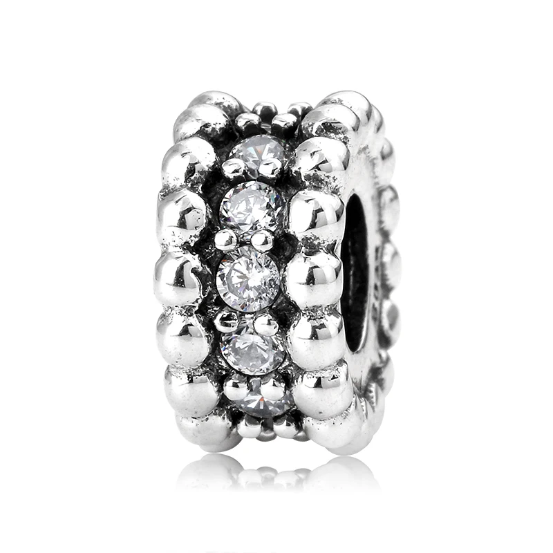 Бусина-шарм Женская из серебра 925 пробы с белой эмалью | Украшения и аксессуары