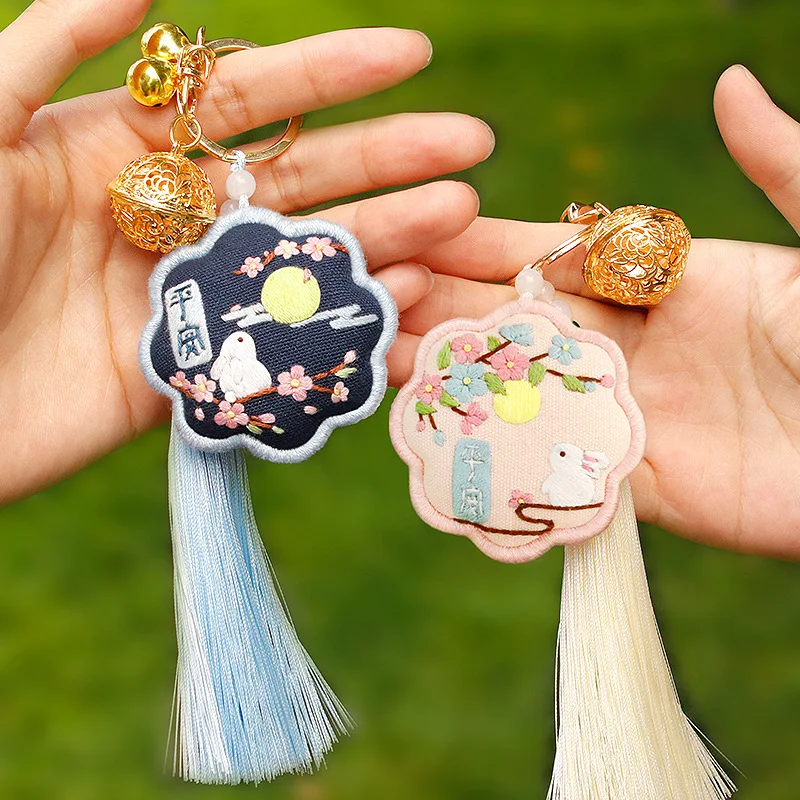 Набор для вышивки крестиком Omamori сделай сам вышивка с надписью мира ручная работа