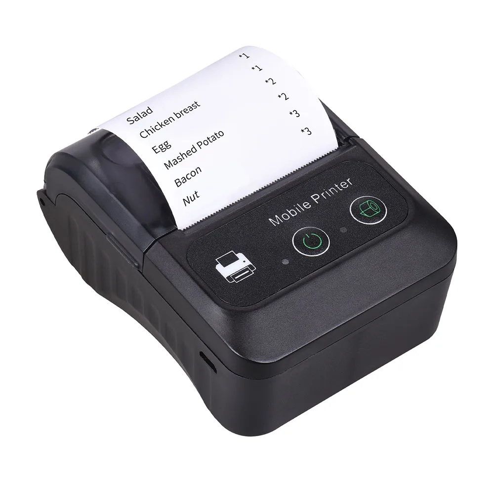 

Wireless BT Label Printer Portable 58mm Thermal Receipt Printer Mini USB Bill POS Mobile Printer Support ESC/POS Print Command