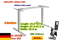eu delivery flip adjustable height two foot two section electric motor lift desk lift table column folding table blackwhite