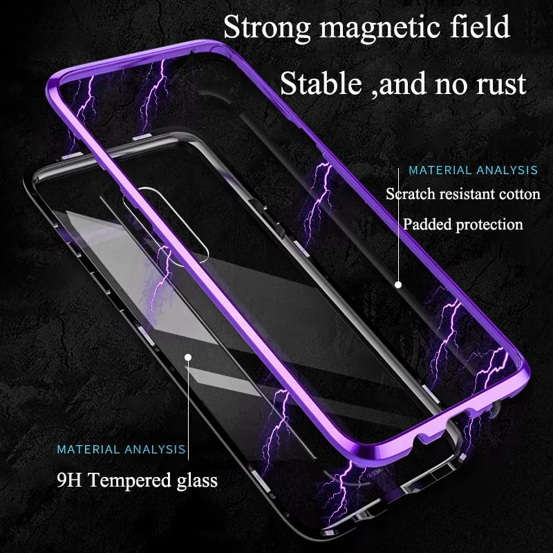Magnetic Adsorption Metal Case For Samsung Galaxy A30 A70 A50 A40 A60 M40 M10 M20 M30 A20 A40S Phone Back Cover | Мобильные телефоны