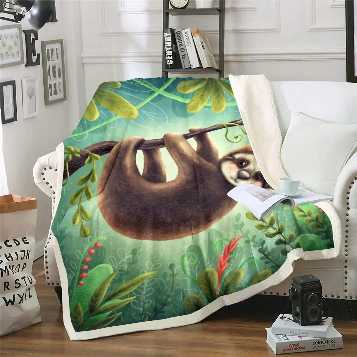 

Erosebridal, мягкое плюшевое покрывало для дивана, суперлегкое, с рисунком листьев