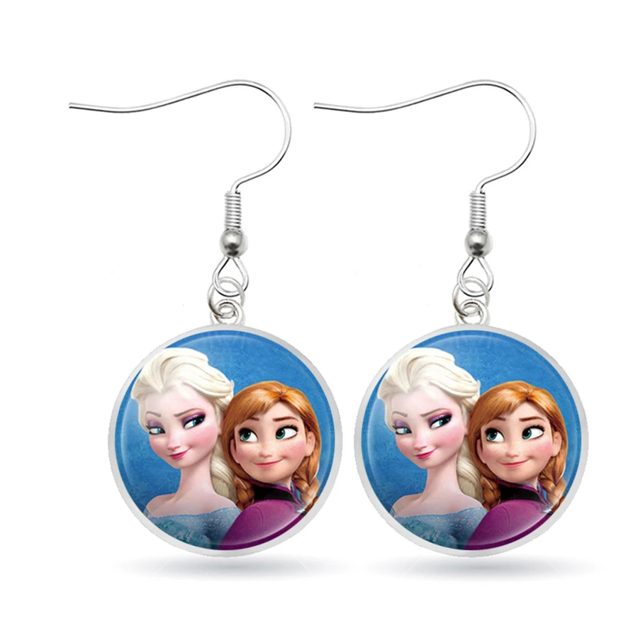 Женские Висячие серьги Elsa Anna кукольные принцессы Софии с бантом аксессуары для