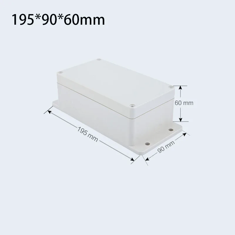 

195*90*60mm Abs Plastic Waterproof Case Project Box Power Meter Case Electronic Switch Transformer Case Enclosure Boxes