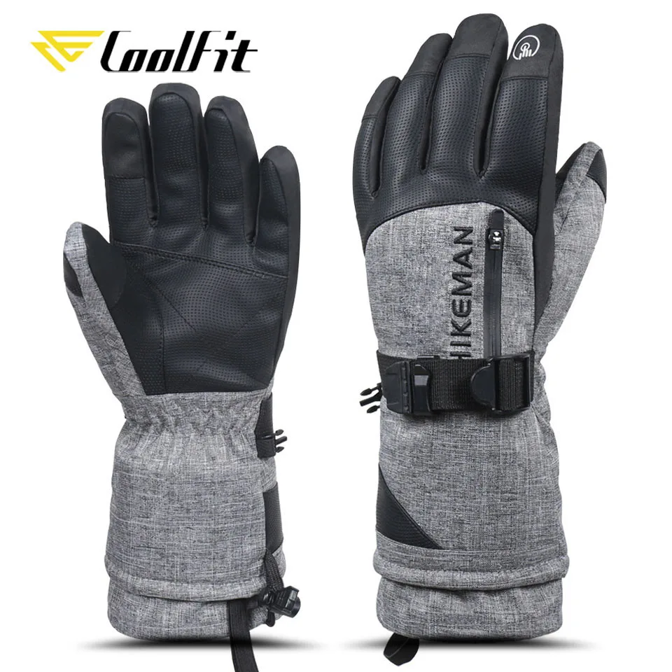 

CoolFit Ski Gloves Waterproof Gloves with Touchscreen Function Snowboard Heated Gloves Warm Snowmobile Snow Gloves Men Women