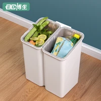 garbage sorting trash can kitchen storage plastic modern trash can garbage sorting white rangement cuisine waste bins bg50wb