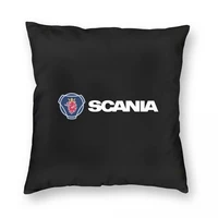 scania pillowcase polyester linen velvet printed zip decor throw pillow case bed cushion cover wholesale