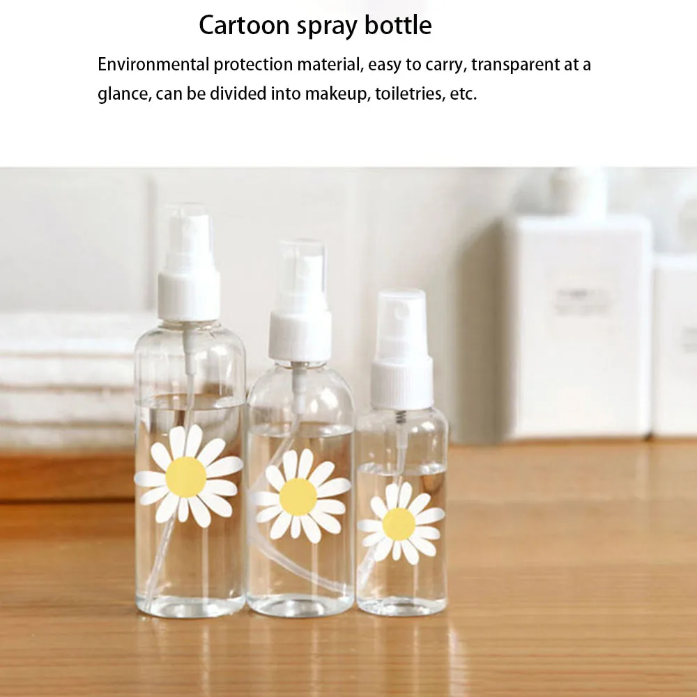 Маленькая Маргаритка прозрачные мульти-емкость Портативный Мини флакон духов