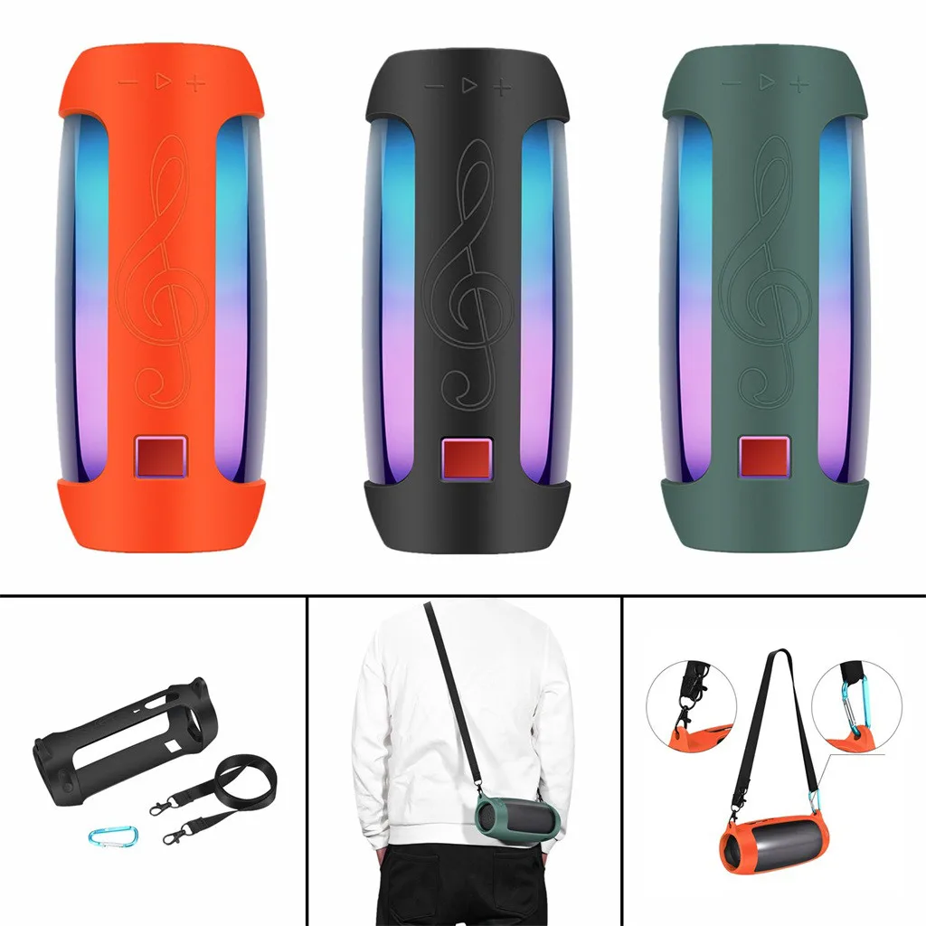 Силиконовый чехол с динамиком для JBL Charge4 корпус Bluetooth портативный плечевым
