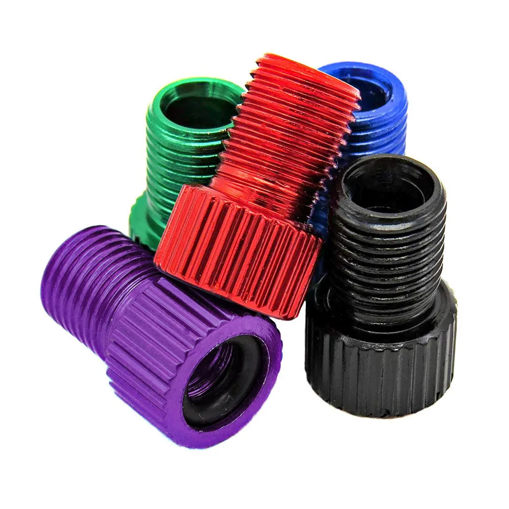 5 шт. алюминиевый сплав колпачки адаптера для велосипедного клапана воздушный