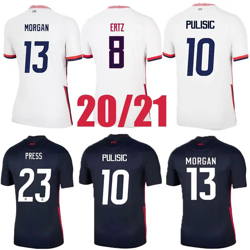 

New 2020 2021 US Soccer Jerseys PULISIC YEDLIN BRADLEY 20 21 Soccer Shirt Mens WOOD DEMPSEY ALTIDORE Football Uniform
