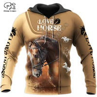 plstar cosmos funny animal love horse colorful harajuku newfashion tracksuit 3dprint menwomen streetwear jackets zip hoodies f7