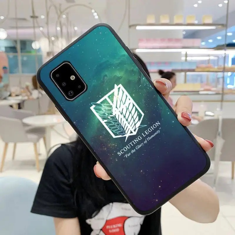 

Anime attack on Titan Phone Case For Samsung A6 A7 A8 A10 A11 A20 A21 A30 A31 A40 A50 A70 A80 A91 Plus S E Cover