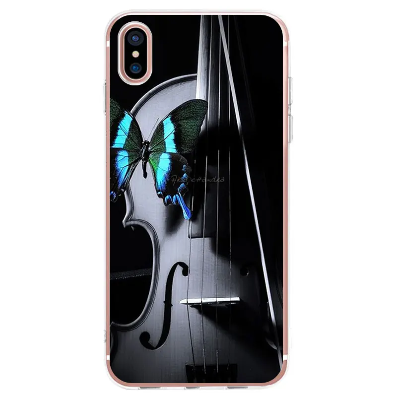 Чехол для телефона с музыкальной скрипкой девушек iPhone 12 11 Pro X XR XS Max SE2020 7 8 6s Plus 5s