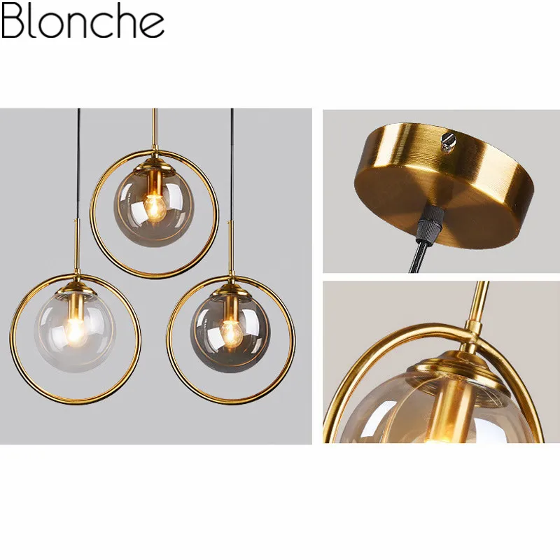 Промышленный подвесной светильник со стеклянными шариками Подвесная лампа для