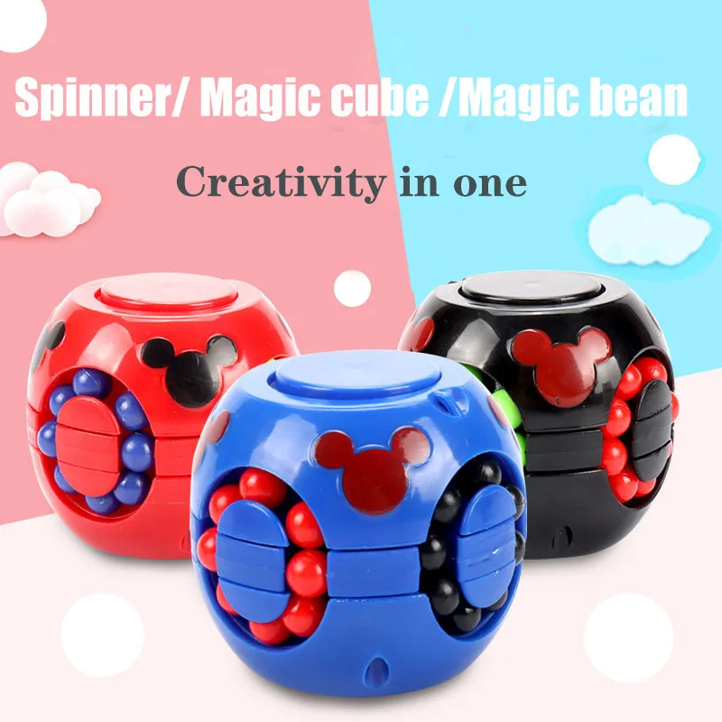 

Маленький фиджет вращающийся волшебный куб ручной Спиннер креативная игрушка для снятия стресса детские развивающие игрушки для снятия ст...