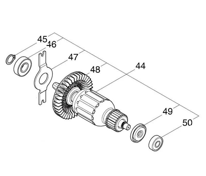 

AC220-240V MAKITA 518193-4 Rotor Motor Armature for JR3061 Rotor