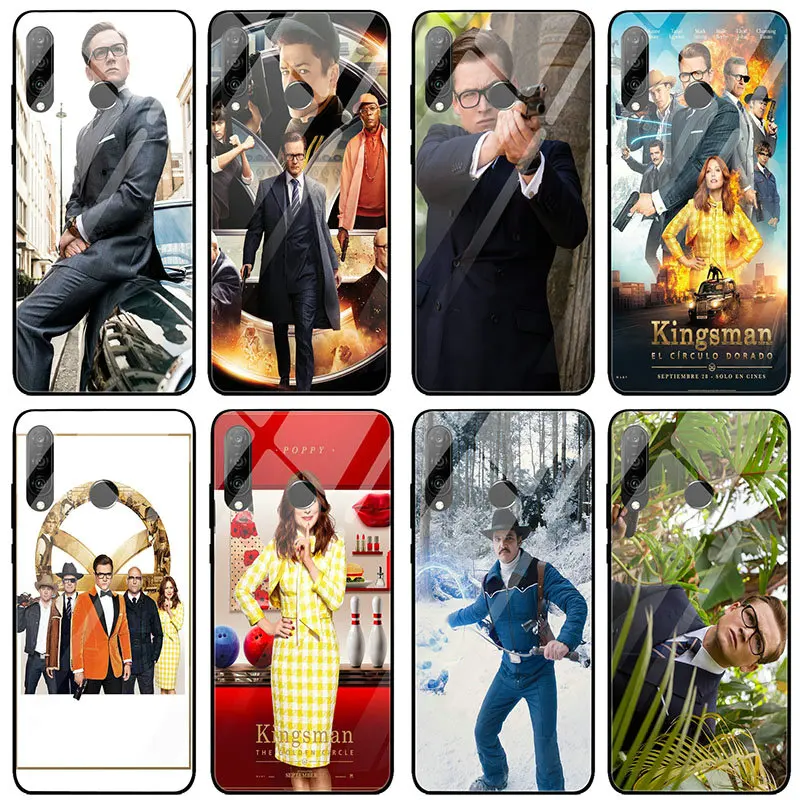 Kingsman The Golden Circle чехлы для телефонов из закаленного стекла Huawei Honor 6X 8 8A 9 10 P20 P30 Mate 20 Y6