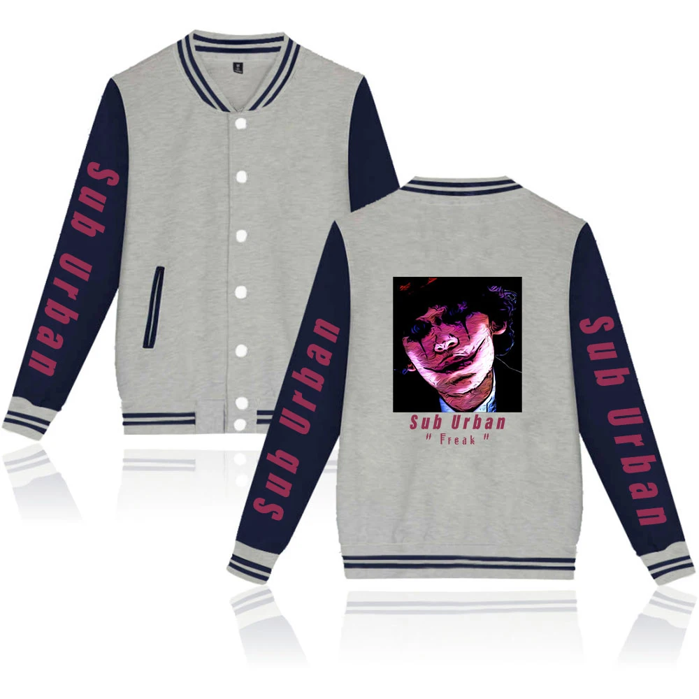 

WAWNI Sub Urban Baseball Jacket Polyester Plus Cotton Unisex Trendy Hip Hop Baseball Fashion Print Jacket Oversized Tops Hot