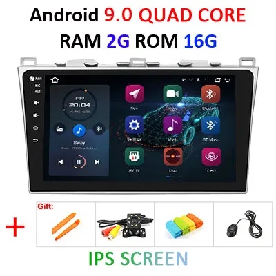 4G 64G 8 Ядро поддержка BOSE аудио система для Mazda 6 M6 2008-2012 Android 9,0 2 din Автомобильный мультимедийный плеер DVD gps Радио dsp ips - Цвет: 2G 16G IPS
