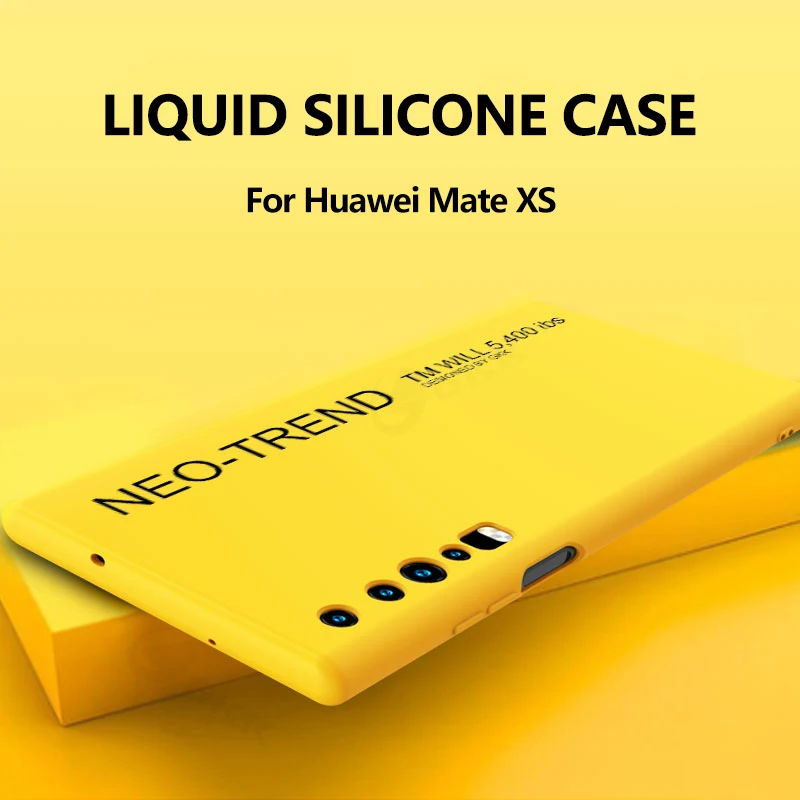 

GKK Case For Huawei Mate Xs Case Liquid Silicone Pattern Shockproof Protection Soft Cover For Huawei Mate Xs Case Coque Fundas