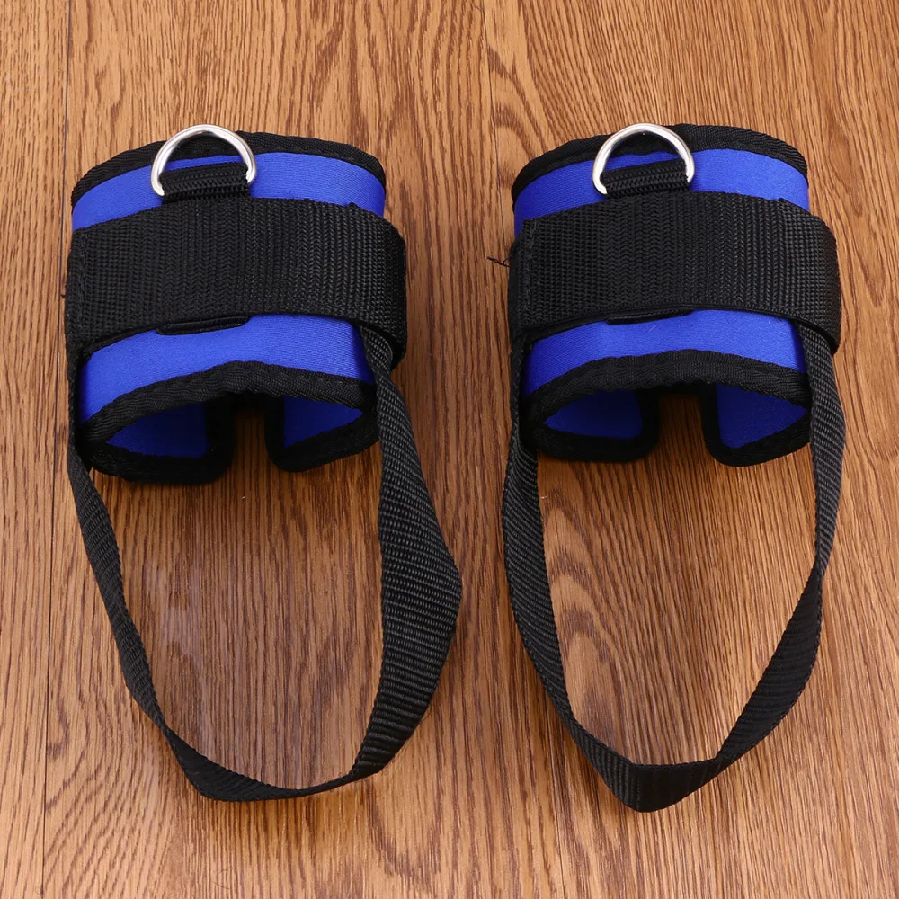 

2pcs Sport Ankle Strap Padded D-ring Ankle Cuffs for Gym Workouts Cable Machines Butt and Leg Weights Exercises (Black)