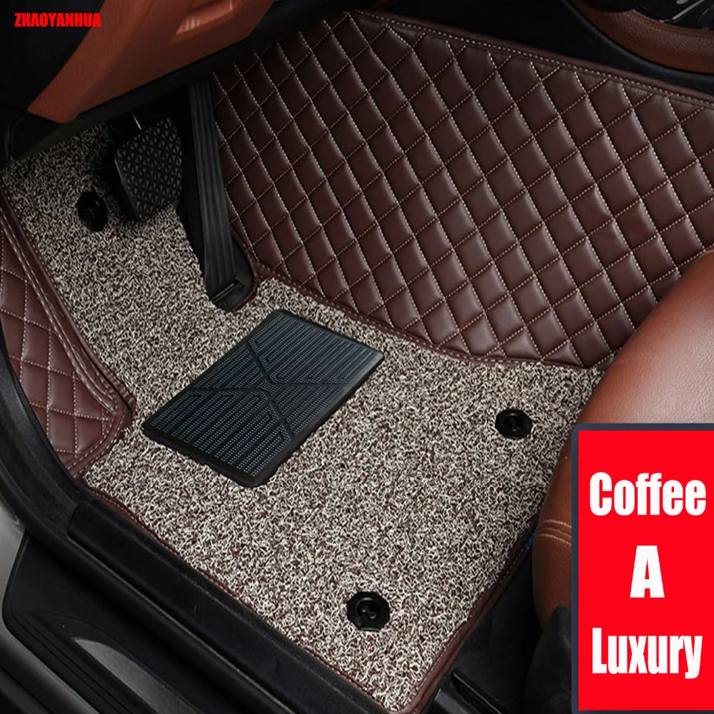 

ZHAOYANHUA car floor mats for Honda HRV HR-V Vezel 6D heavy duty perfect case rugs car-styling carpet leather liners (2014-)