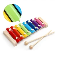 montessori wooden musical toys for baby kids 8 note xylophone piano musical toys educational music instrument gifts