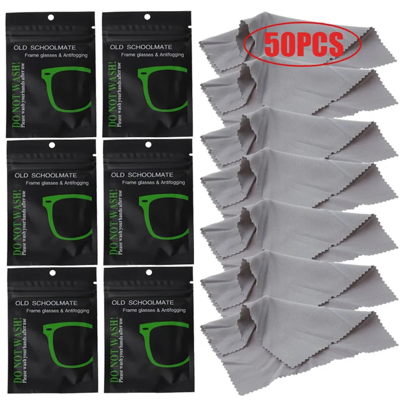 

50 шт. многоразовые салфетки от запотевания салфетки для очков предварительно увлажненная салфетка от запотевания линз салфетка для защиты ...