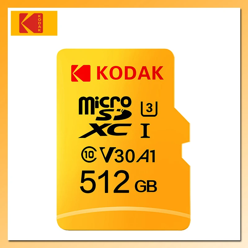 Карта памяти KODAK 32 Гб 64 Гб 128 ГБ 256 ГБ 512 ГБ U3 Micro SD карта 16 Гб U1 Tarjeta de memoria tf-карта класс 10 Флэш-карта памяти SD
