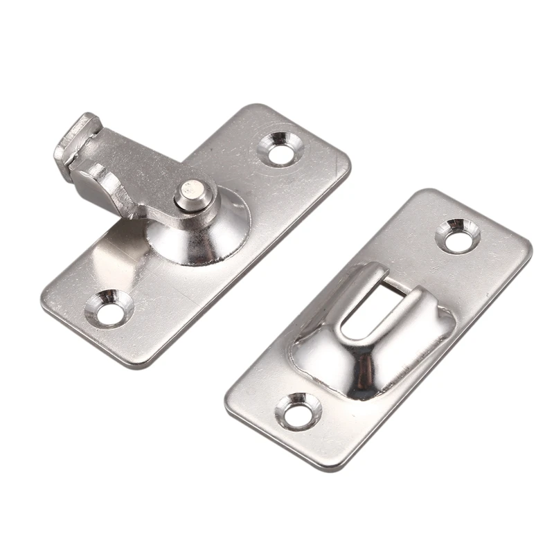 2 шт. 90 ° Защитная дверная Пряжка прямоугольный замок для ванной комнаты двери