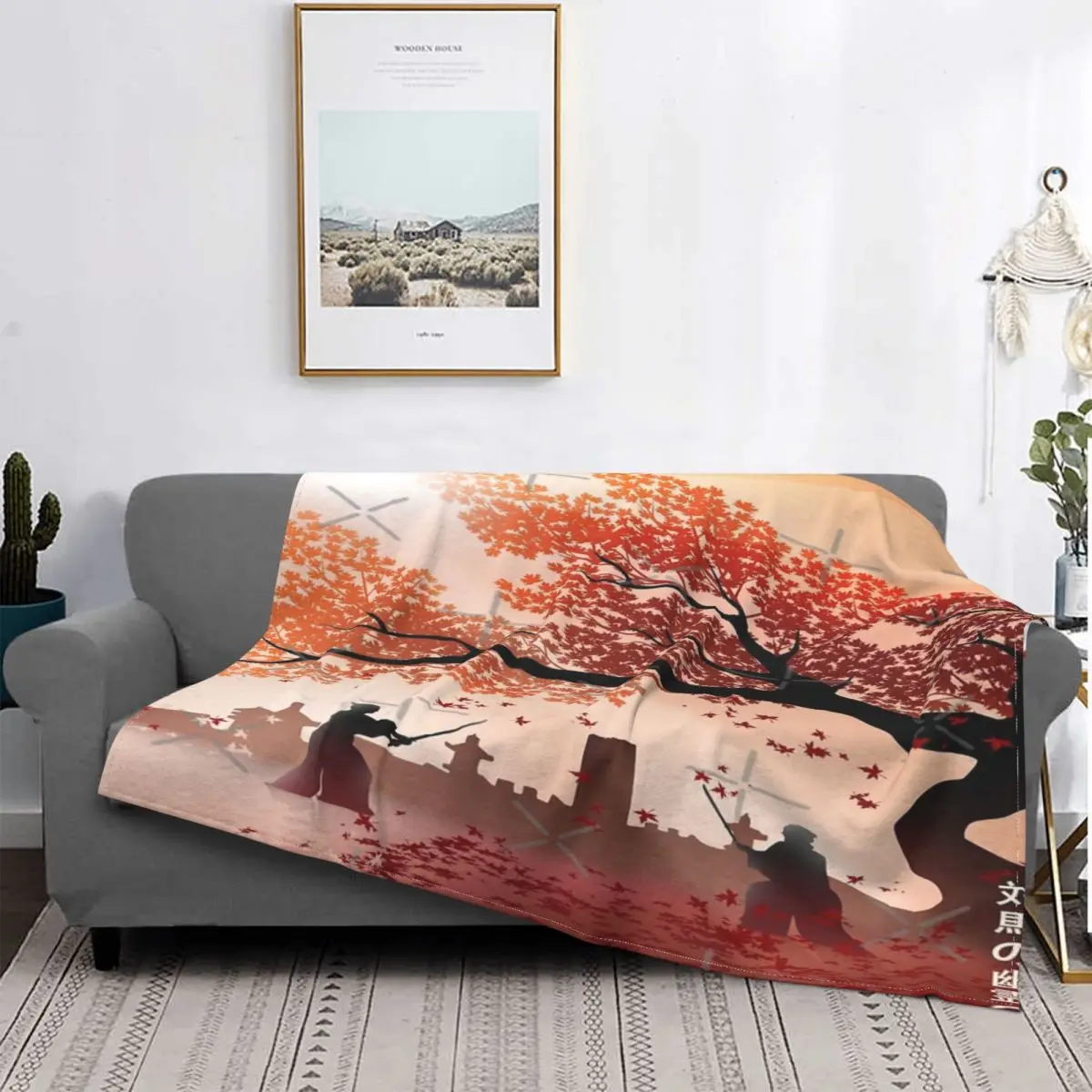 

Honor Tsushima-colcha a cuadros para cama, manta Thermal a cuadros de muselina, lino y algodón