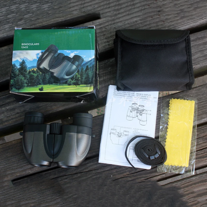 

12x22 High magnification HD Telescope Portable Mini Binoculars for Watching Traveling Camping Hunting