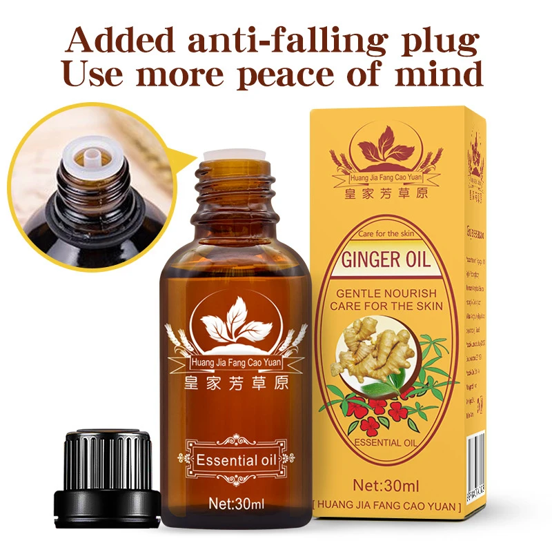 

Massage Essential Oil Body Care Hydrating Ginger Essential Oil for Guasha Massaging 30ml A7