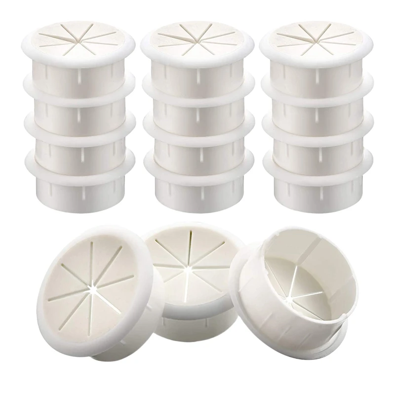 

15 Pcs Desk Grommet Desk Cord Grommets Flexible Cable Wire Hole Cover Set Wire Organizer for Office Home PC Desk