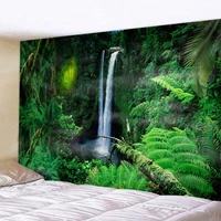 natural forest landscape tapestry psychedelic scene mandala home art decor wall hanging hippie boho yoga mattress sheet