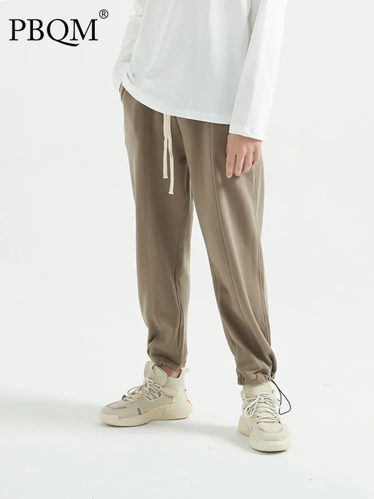 

Уличная одежда PBQM для мужчин, брендовые осенне-зимние Новые широкие штаны для скейтбординга, мужские универсальные трендовые спортивные бр...