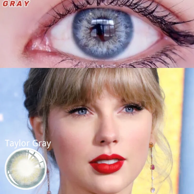 uyaai 2pcspair color contact lenses myopia contact color lens eyes lenses for eyes blue lenses with diopters yearly cosmetics free global shipping
