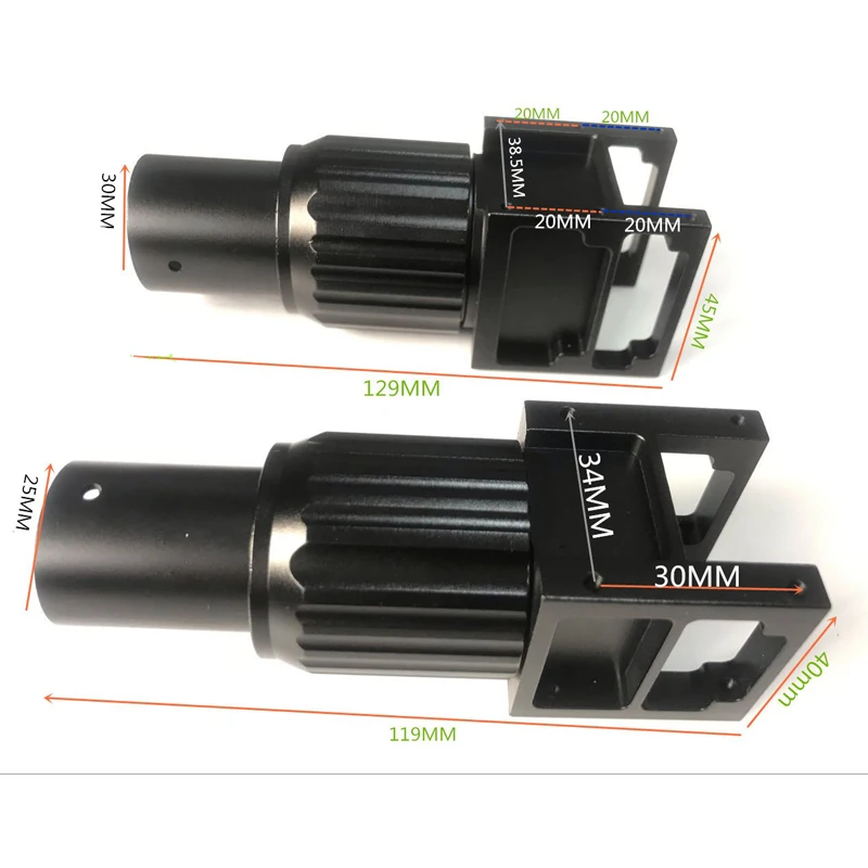 

4PCS 25mm/30mm Self-locking Horizontal Folding Arm Carbon Tube Clamp Pipe Clip Fold Piece Black for RC Agriculture Plant UAV Dro