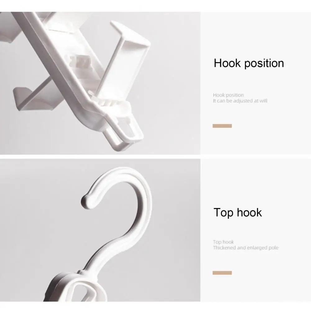

Tie Hanger More Hooks Multi-use PP Closet Tie Hanger for Home Tie Hanger