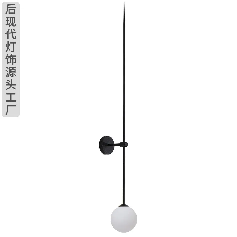 

nordice nordic decoration home hanglampen abajur bedroom light glass ball corridor living room aisle lampara pared wall lamp