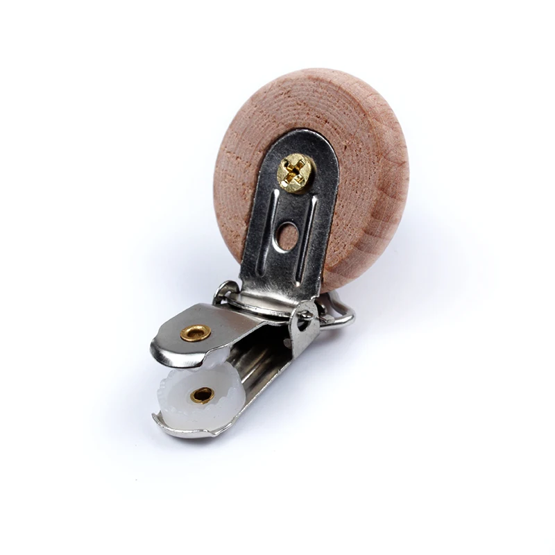 

20Pcs/Lot Pacifier Clip Making Wooden Soother Clip Nursing Accessories Diy Dummy Clip Chains Beech Wood Clip Baby Teether