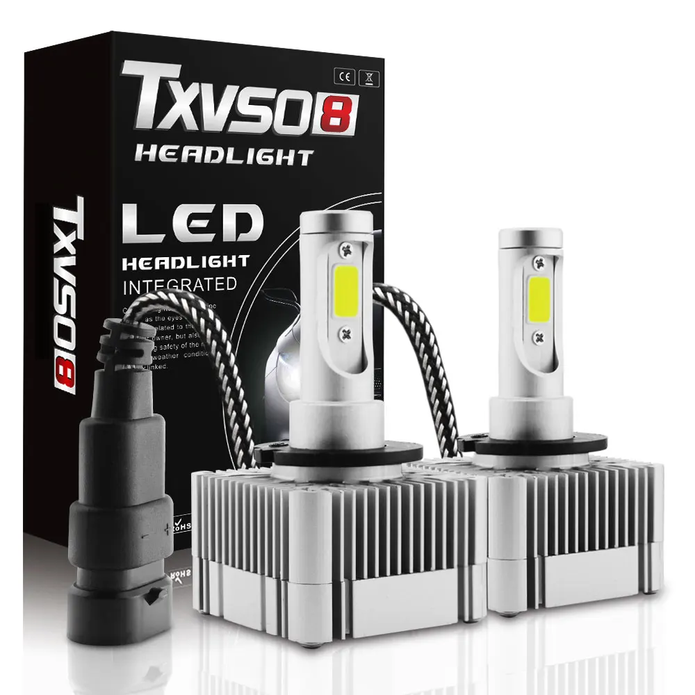 

2 pcs COB Car Led Headlights D1S D3S 6000K White Super Bright 55W/bulb Auto D2S D4S Light Built-in Led Driver for Automobiles
