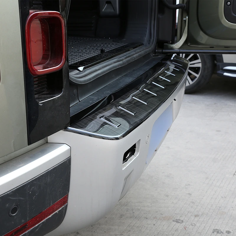 Накладка на задний бампер автомобиля из нержавеющей стали для Land Rover Defender 2020 2021-110