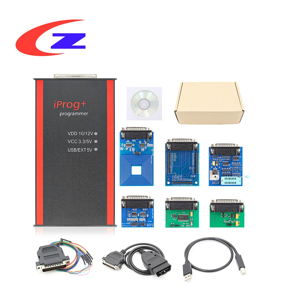 

V85 Full IPROG Pro ECU Key Programmer OBD OBD2 Odometer Mileage Correction IPROG+ IMMO Airbag Reset Tool VS DIGIPROG 3 Carprog